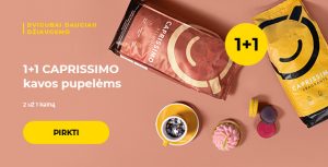 1+1 CAPRISSIMO kavos pupelėms
