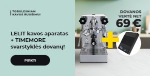 LELIT kavos aparatas + TIMEMORE svarstyklės dovanų!