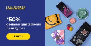 Geriausi gimtadienio pasiūlymai net iki -50%