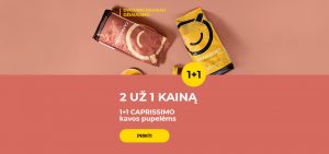 1+1 CAPRISSIMO kavos pupelėms
