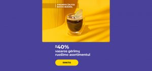 Iki -40% vasaros gėrimų ruošimo asortimentui