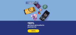 Geriausi gimtadienio pasiūlymai net iki -50%