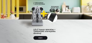 LELIT kavos aparatas + TIMEMORE svarstyklės dovanų!