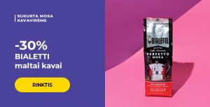 -30% BIALETTI maltai kavai