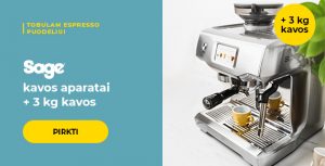 SAGE kavos aparatas + 3 kg kavos