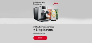 JURA kavos aparatas + 3 kg kavos