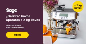 SAGE „Barista“ kavos aparatas + 2 kg kavos