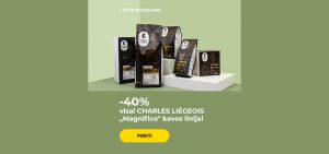 -40% visai CHARLES LIÉGEOIS „Magnifico“ kavos linijai