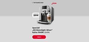 Speciali JURA „E8 Moonlight Silver“ kaina 1049 €