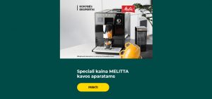 Speciali kaina MELITTA kavos aparatams