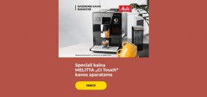 Speciali kaina MELITTA „CI Touch“ kavos aparatams