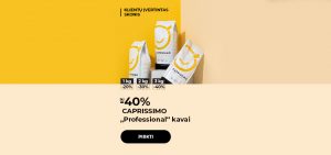Iki -40% CAPRISSIMO „Professional“ kavai