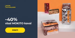 -40% visai MOKITO kavai