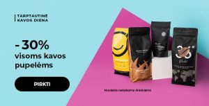 -30% visoms kavos pupelėms