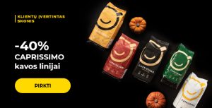 -40% CAPRISSIMO kavos linijai