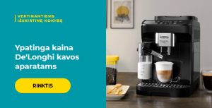 Ypatinga kaina De'Longhi kavos aparatams