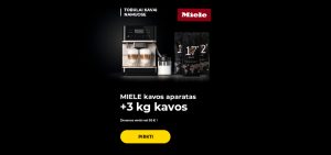 MIELE kavos aparatas + 3 kg kavos
