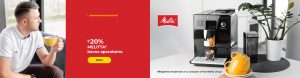 Iki -20% MELITTA kavos aparatams.