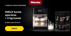 MIELE kavos aparatas + 3 kg kavos
