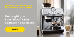 De'Longhi „La Specialista“ kavos aparatas + 3 kg kavos
