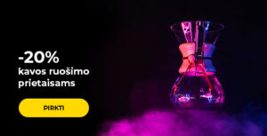 -20% kavos ruošimo prietaisams
