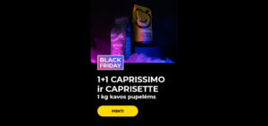 1+1 CAPRISSIMO ir CAPRISETTE 1 kg kavos pupelėms