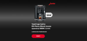 Ypatinga kaina kavos aparatui JURA „E8 Piano Black“