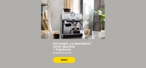 De'Longhi „La Specialista“ kavos aparatas + 3 kg kavos