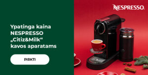 Ypatinga kaina NESPRESSO „Citiz&Milk“ kavos aparatams
