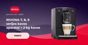 NIVONA 7, 8, 9 serijos kavos aparatai + 2 kg kavos
