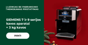 SIEMENS 7 ir 9 serijos kavos aparatai + 3 kg kavos