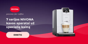 7 serijos NIVONA kavos aparatai už specialią kainą