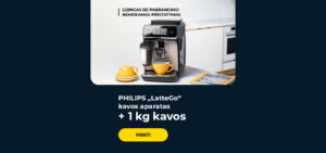 PHILIPS „LatteGo“ kavos aparatas + 1 kg kavos