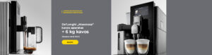 De'Longhi „Maestosa“ kavos aparatas + 6 kg kavos