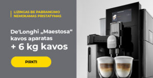 De'Longhi „Maestosa“ kavos aparatas + 6 kg kavos