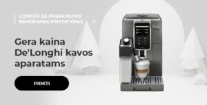 Gera kaina De'Longhi kavos aparatams