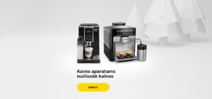 kavos aparatų išpardavimas