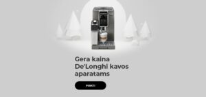 Gera kaina De'Longhi kavos aparatams
