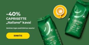 barista rekomenduoja italiano