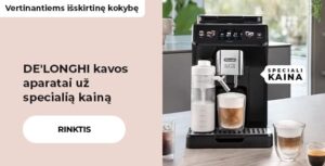 Gera kaina De'Longhi kavos aparatams
