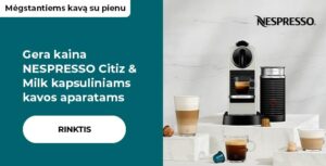 Gera kaina NESPRESSO Citiz & Milk kapsuliniams kavos aparatams