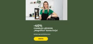 -40% CHARLES LIÉGEOIS „Magnifico“ kavos linijai