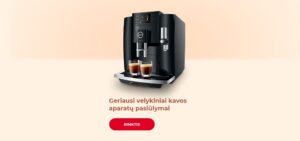 Geriausi velykiniai kavos aparatų pasiūlymai