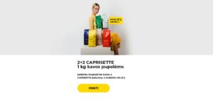 2+2 CAPRISETTE 1 kg kavos pupelėms
