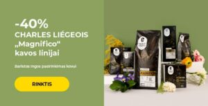 -40% CHARLES LIÉGEOIS „Magnifico“ kavos linijai
