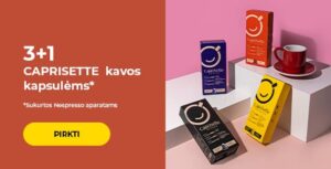 3+1 CAPRISETTE kavos kapsulėms*