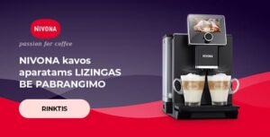 "NIVONA kavos aparatams LIZINGAS BE PABRANGIMO"