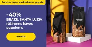 -40% BRAZIL SANTA LUZIA rūšinėms kavos pupelėms