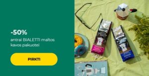 -50% antrai BIALETTI maltos kavos pakuotei