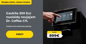 Bring old coffee machine and get a 200 EUR discount for Dr. Coffee C11